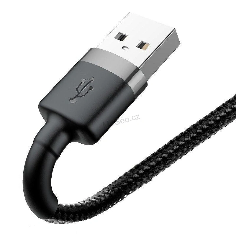 Baseus Cafule USB Lightning Cable 2,4A 1m (šedo-černý)