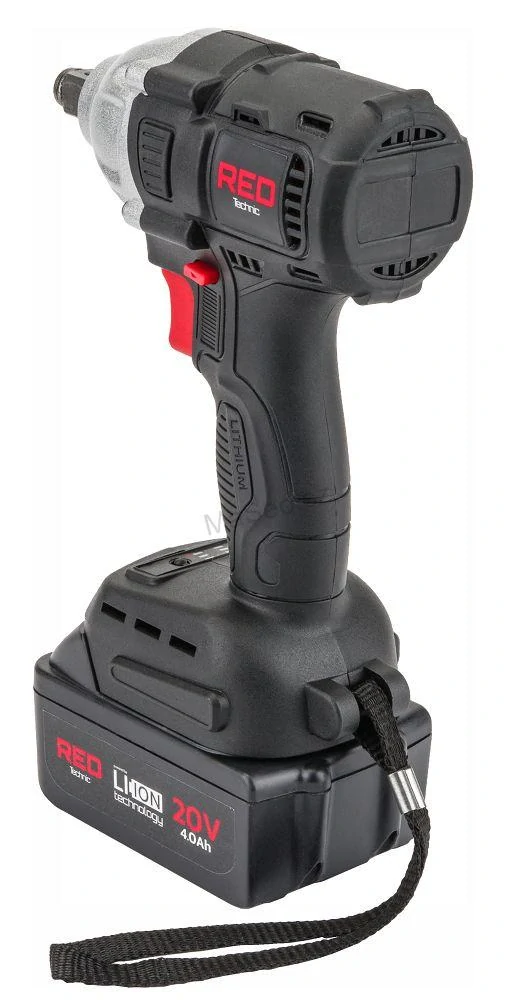 AKUMULÁTOROVÝ Rázový utahovák 20V 4Ah 380Nm RED TECHNIC RTAKU0026