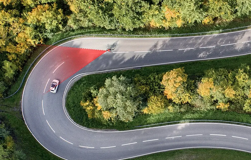 Cycplus L7 zadní světlo na kolo s radarem