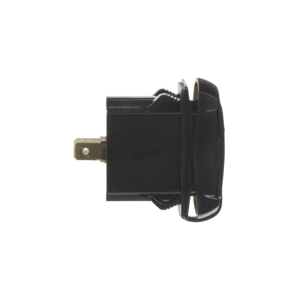 2x USB zásuvka s voltmetrem "Rocker" - červený