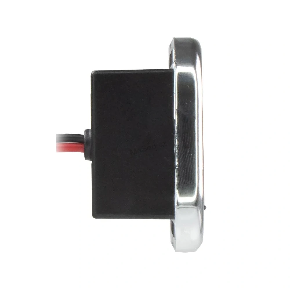 USB QC3.0 + USB-C zásuvka 12/24V, chromový rámeček