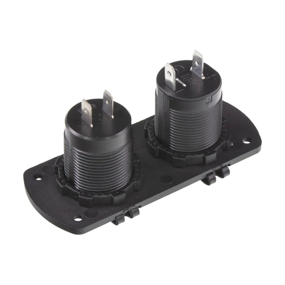 Dvojitá zásuvka do panelu 1x CL + 2x nabíječka USB voděodolná