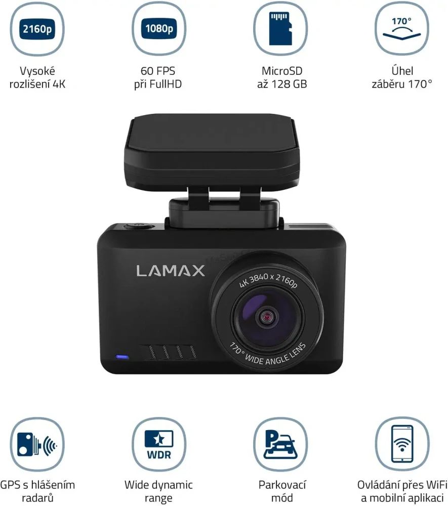 LAMAX T10 4K GPS (s hlášením radarů)