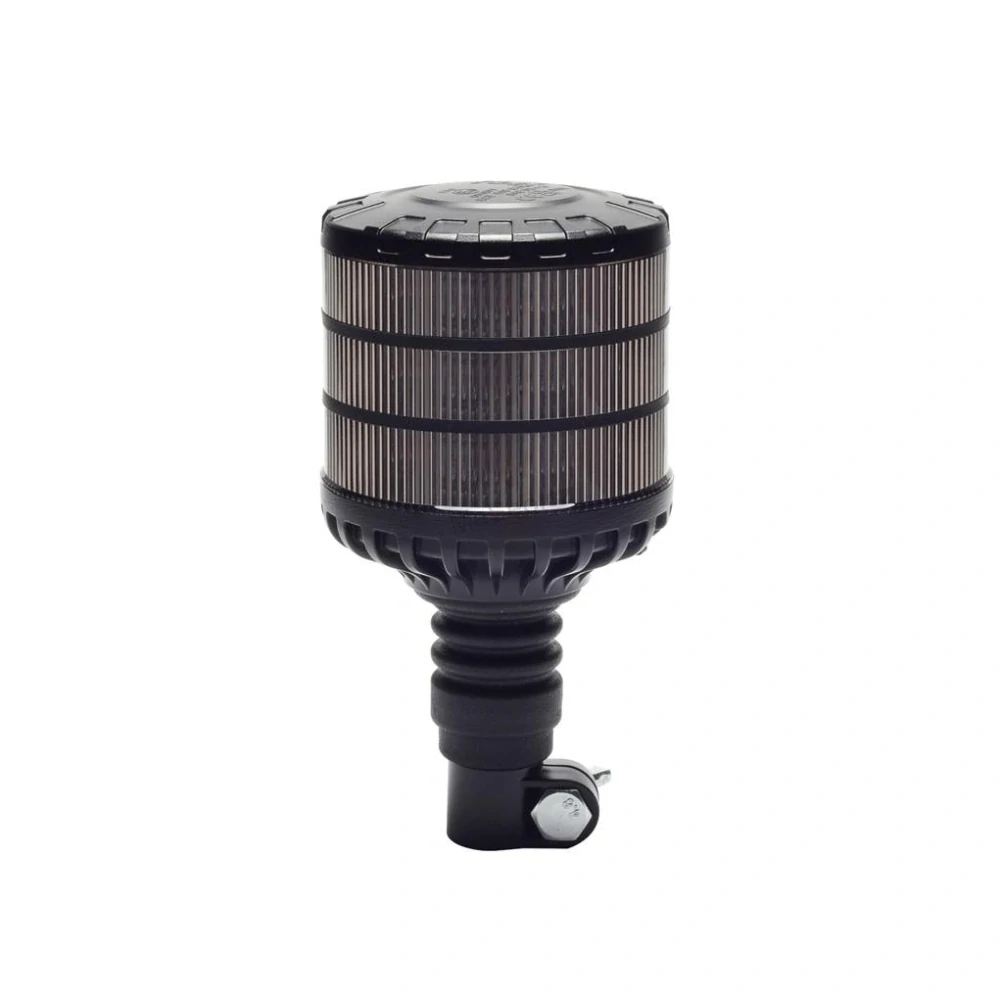 LED maják, 12-24V, 24xLED oranžový, na držák, smoke, ECE R65