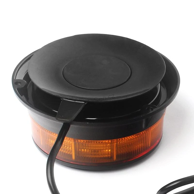 LED maják, 12-24V, 30x0,7W oranžový, magnet, ECE R65 R10