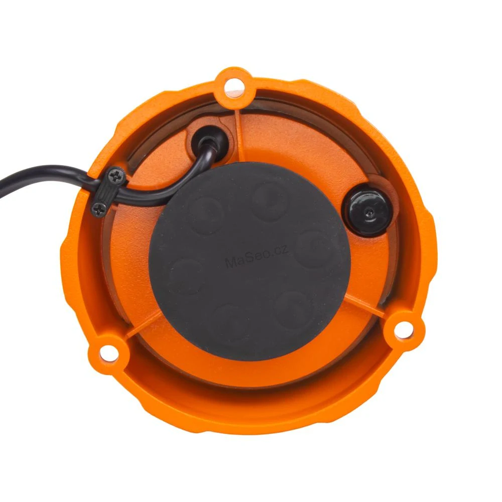 Robustní oranžový LED maják wl404, oranž.hliník, 48W, ECE R65