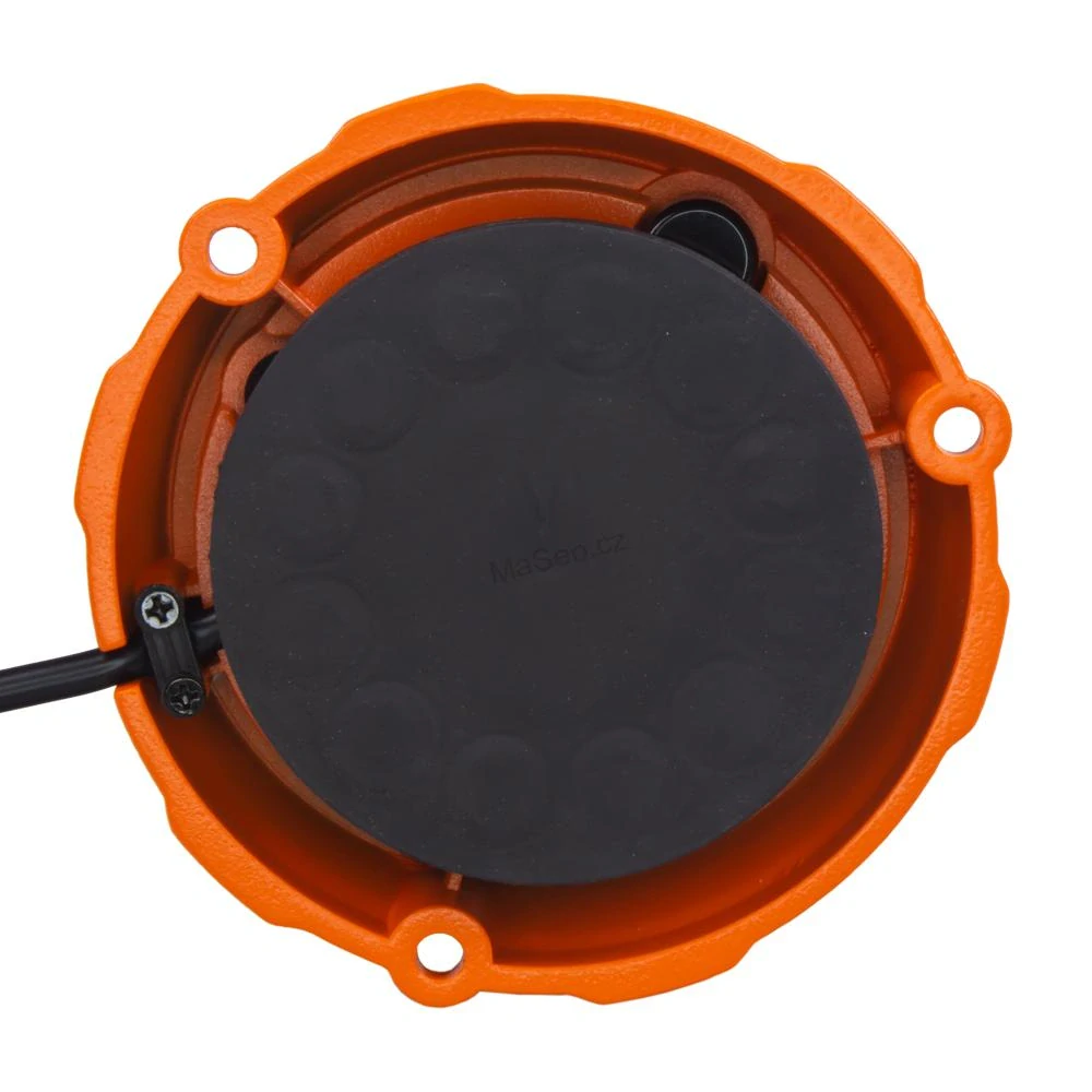 Robustní oranžový LED maják, oranž.hliník, 96W, ECE R65