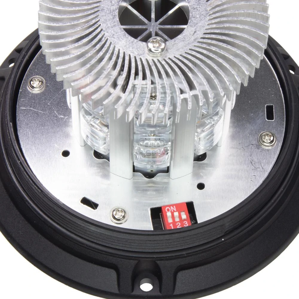 LED maják, 12-24V, 16x5W LED oranžový, magnet, ECE R65
