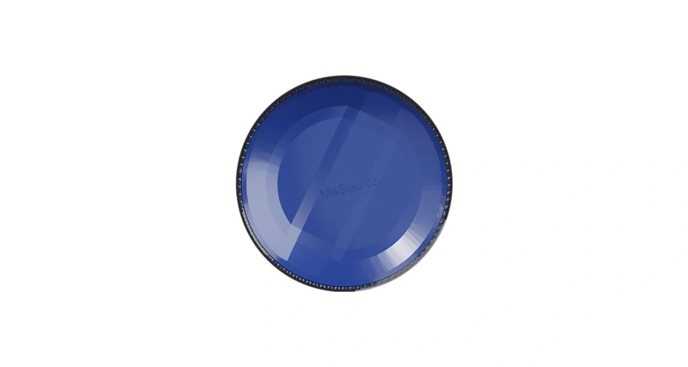 Robustní modrý LED maják wl406, modrý hliník, 96W, ECE R65