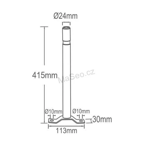 Držák pro všechny HR majáky na hrot, 41cm, wl-hrotE