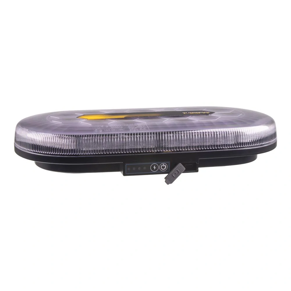 AKU LED rampa modrá/červená, 48xLED, magnet, 328mm, ECE R65 R10