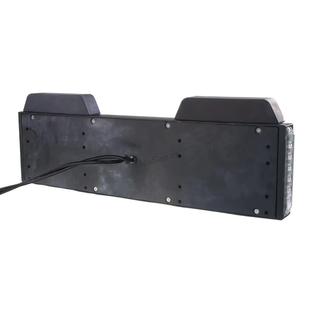4x PREDATOR 6x4W LED pod SPZ, 12-24V, modrý, ECE R65