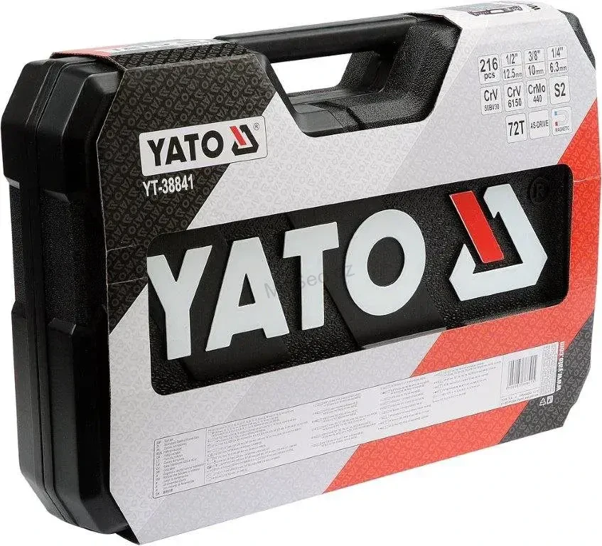 YATO Gola sada 1/2", 3/8", 1/4" 216 ks