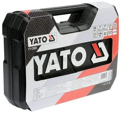 YATO Gola sada 1/2", 1/4" + příslušenství 94 ks
