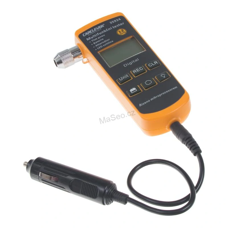 MULTI tester 4v1 TPMS/baterie/nabíjení/lampička