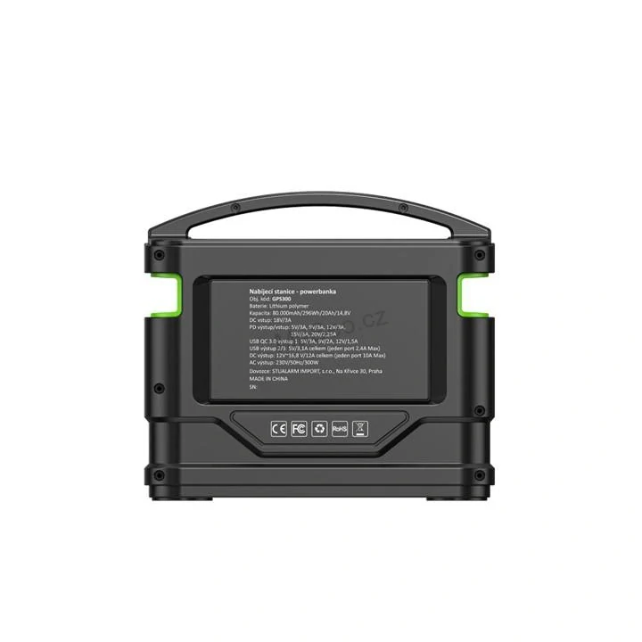 Nabíjecí stanice CARCLEVER - powerbanka, 296 Wh, AC-300W