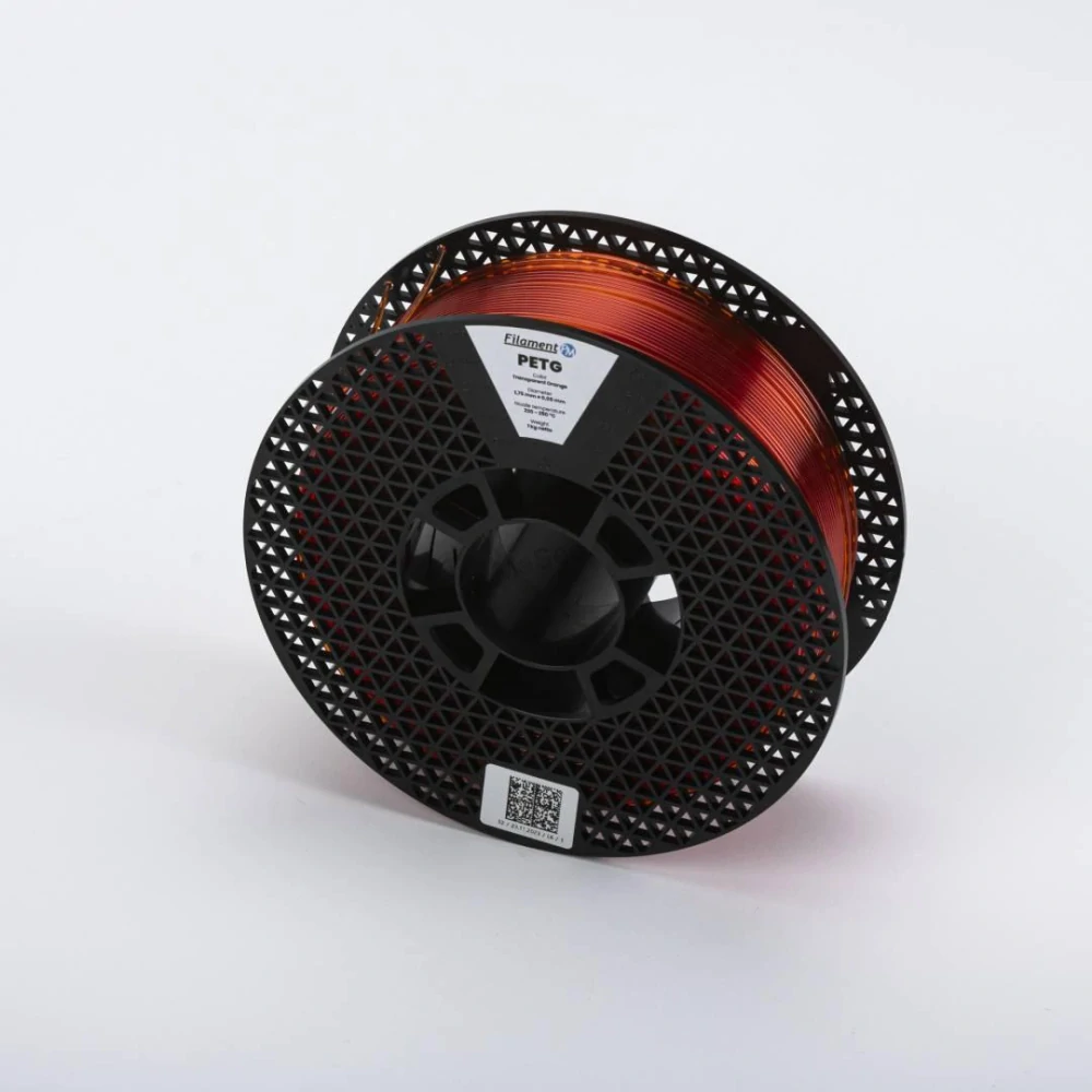 PETG - Transparentní Oranžová 1,75 mm; 1 kg