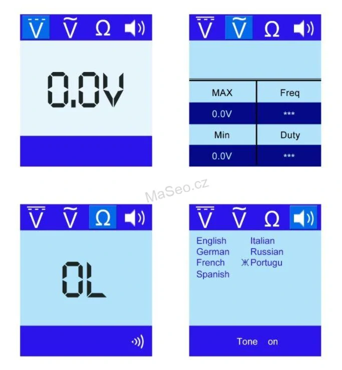 Digitální multifunkční tester - zkoušečka elektrických obvodů auta 12 / 24V