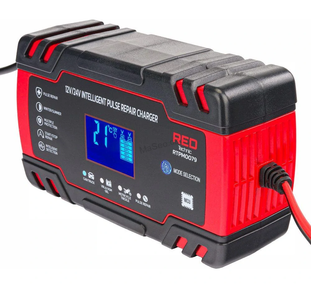 Nabíječka baterií s mikroprocesorem 12V/24V 8A RTPM0079