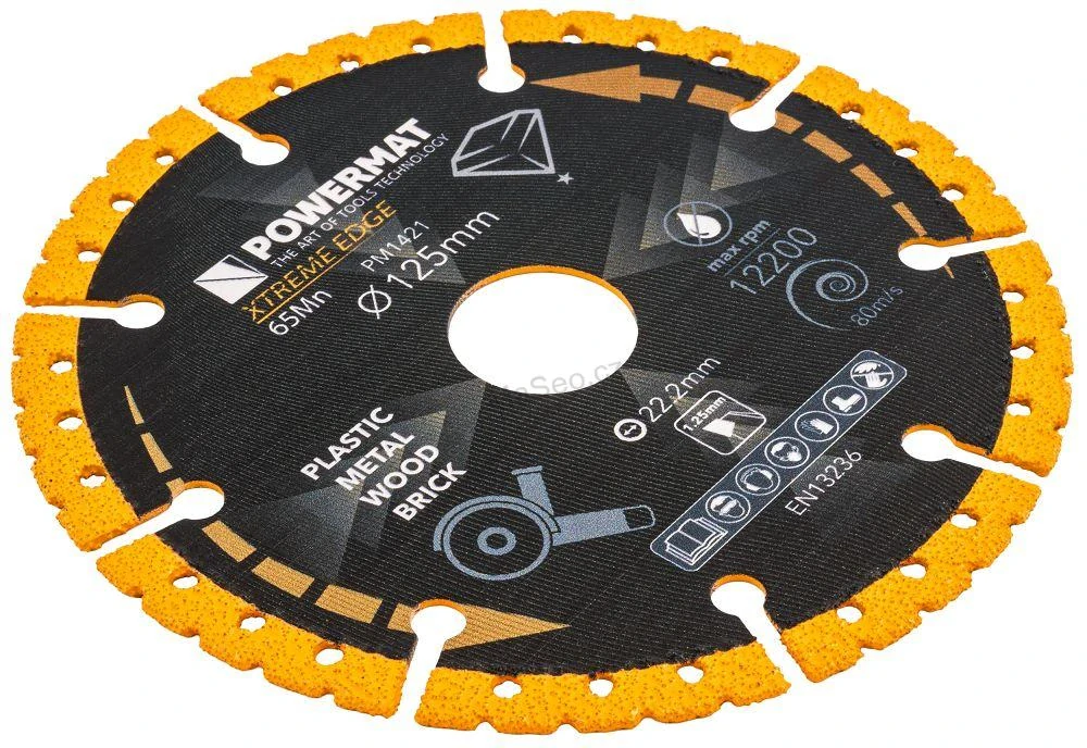 UNIVERZÁLNÍ DIAMANTOVÝ KOTOUČ 125 MM PM-TDCS-1252T
