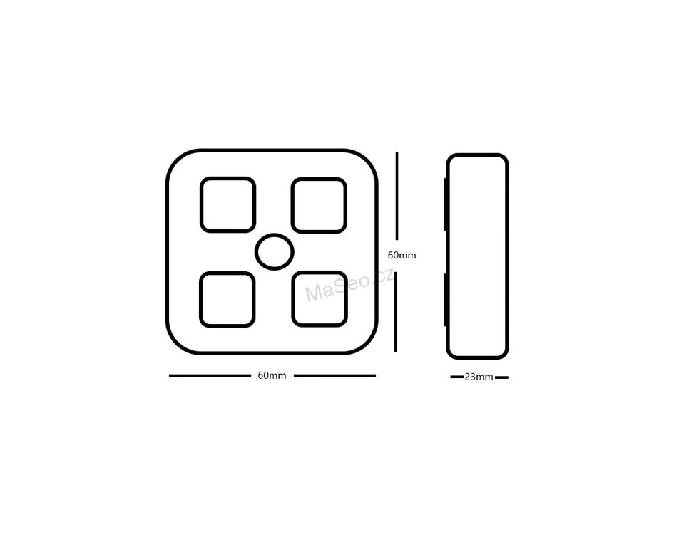 Multipřepínač 12/24V, 4-kanálový, 16A