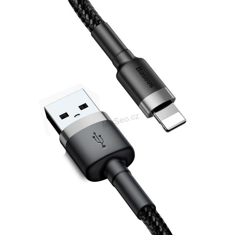 Baseus Cafule USB Lightning Cable 2,4A 1m (šedo-černý)