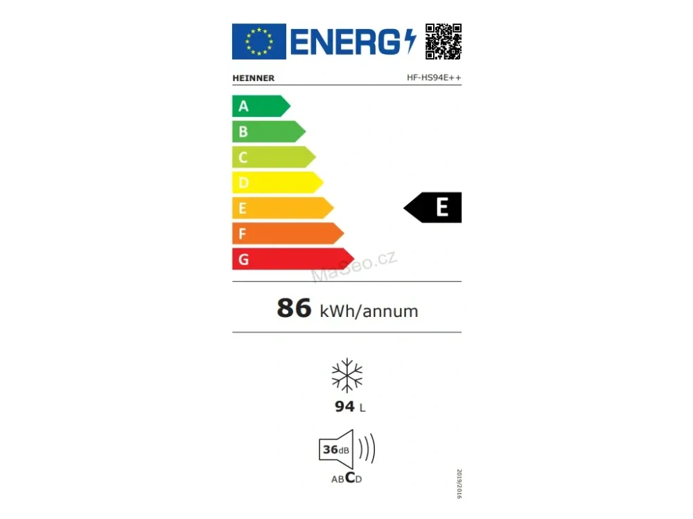 HEINNER chladnička HF-HS94E++