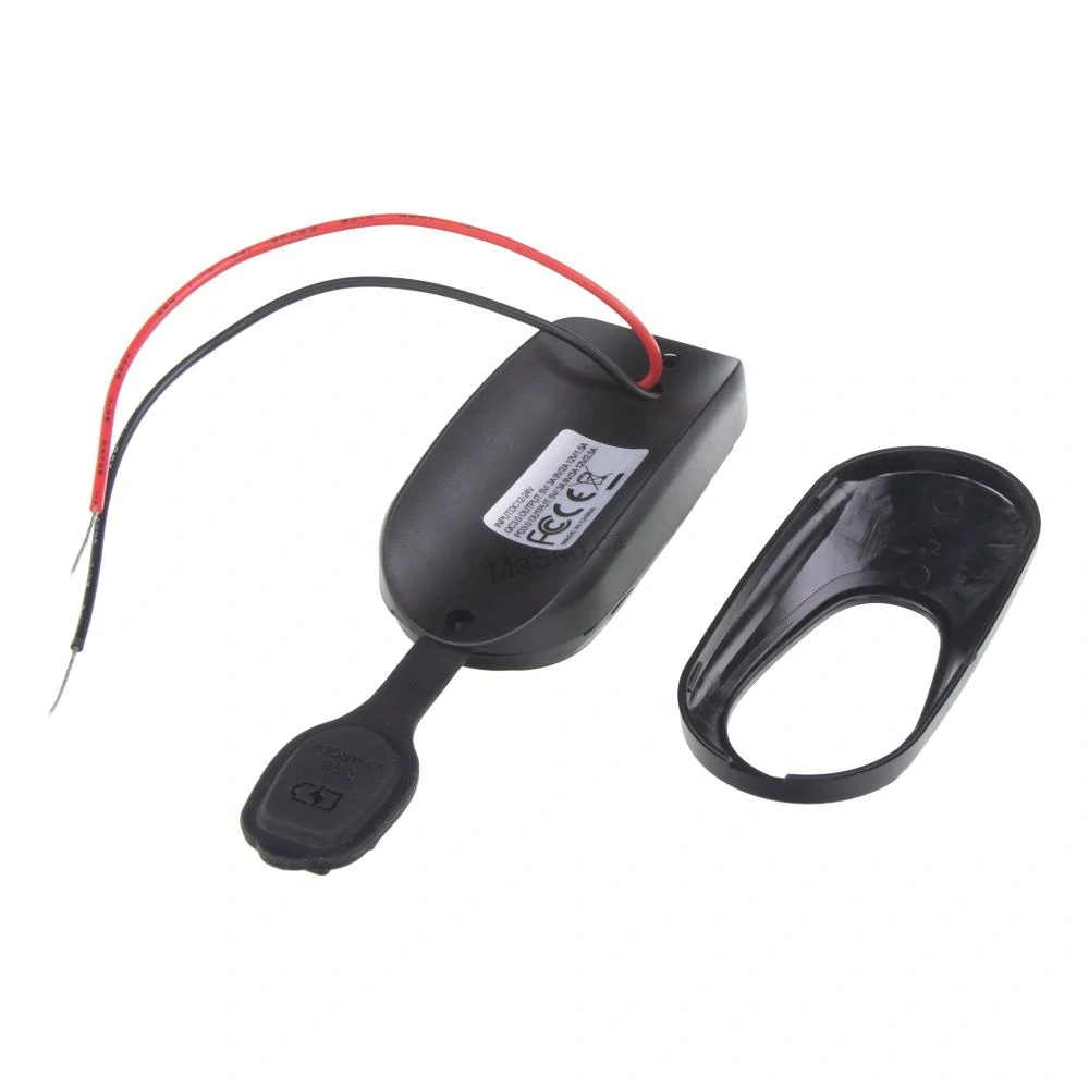 2x USB QC3.0 + USB-C zásuvka 12/24V, montáž na tyč