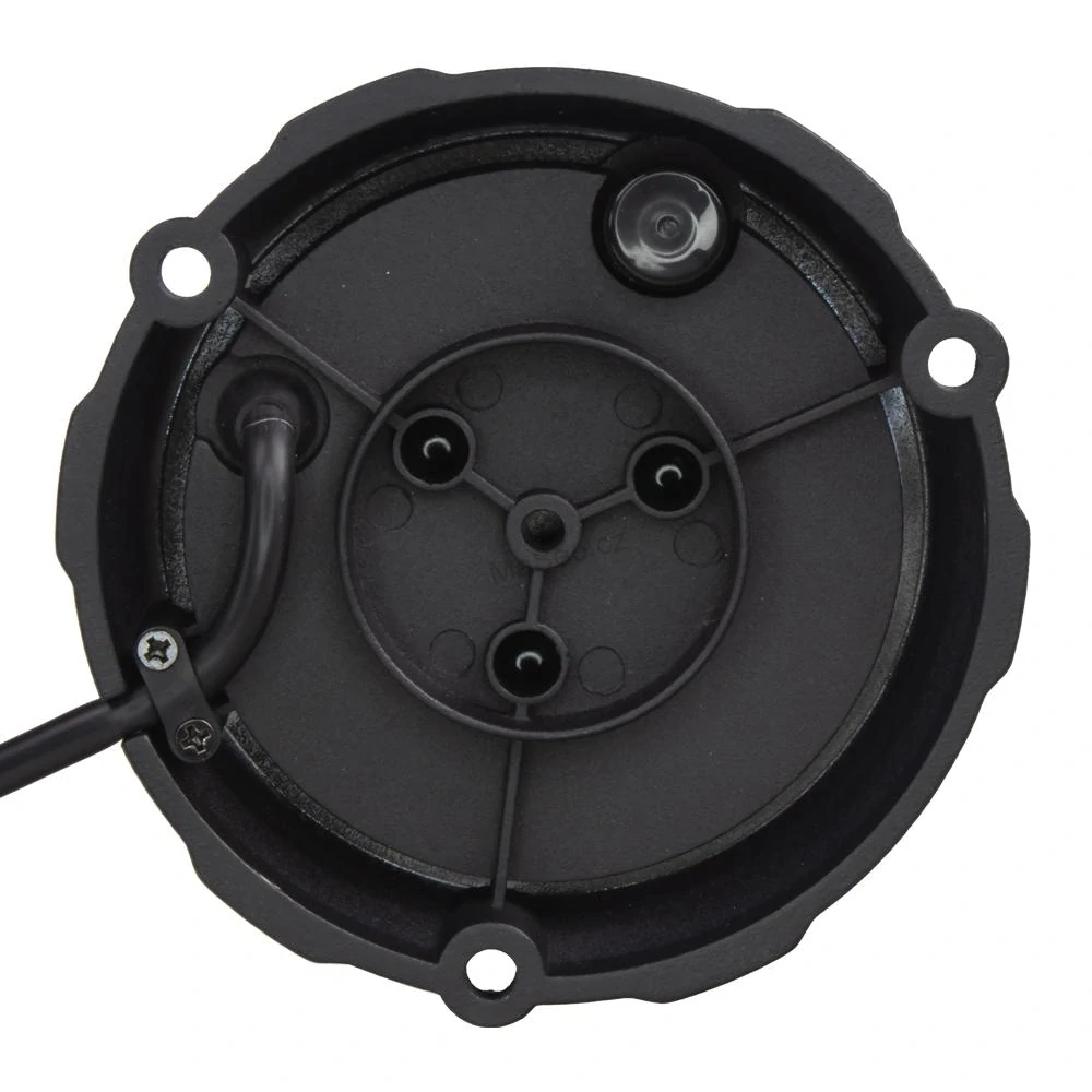 Robustní modro-červený LED maják wl403fix, černý hliník, 48W, ECE R10