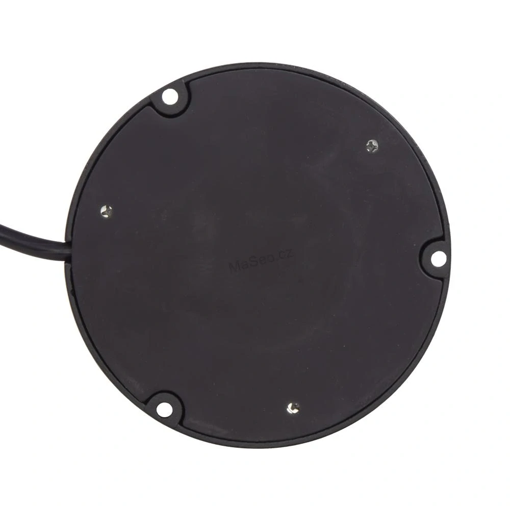 Robustní modro-červený LED maják (wl401dual), černý hliník, 36W, ECE R10