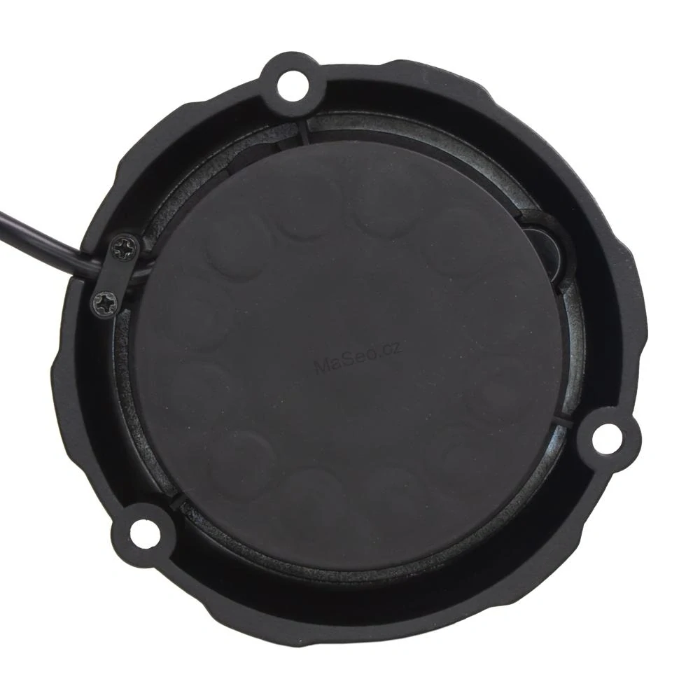 Robustní modro-červený LED maják (wl405dual), černý hliník, 96W, ECE R10