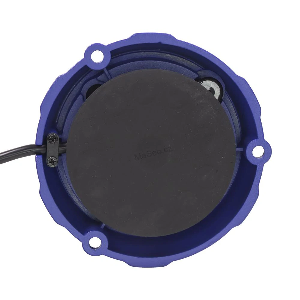Robustní modrý LED maják wl406, modrý hliník, 96W, ECE R65