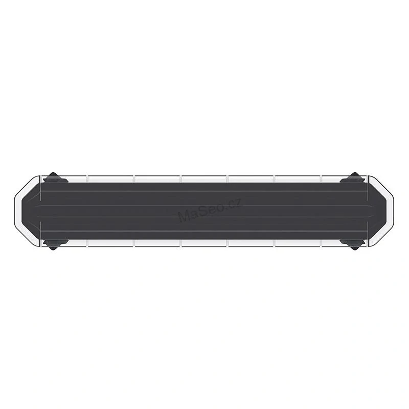 SLIM LED rampa 1220mm, oranžová, 12-24V, 36+168LED, ECE R65, bezdrátový ovladač