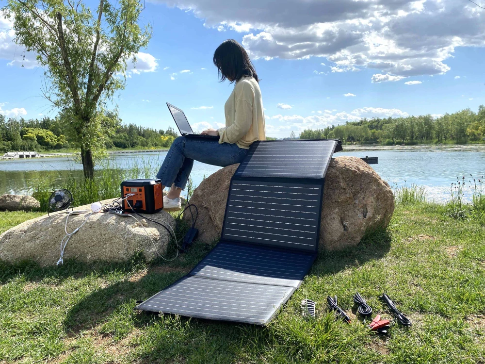 Solární panel – nabíječka 120W, plná laminace