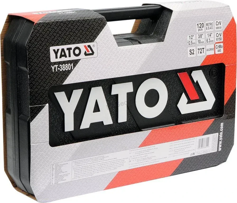 YATO Gola sada 1/2", 3/8", 1/4" 120 ks