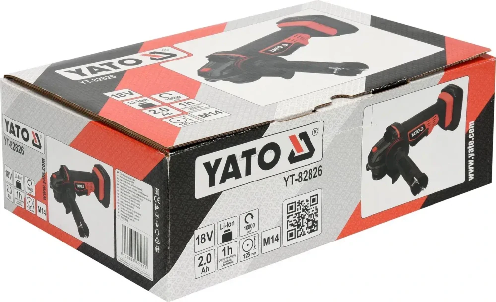 YATO Úhlová bruska AKU 125 mm 18V v sadě