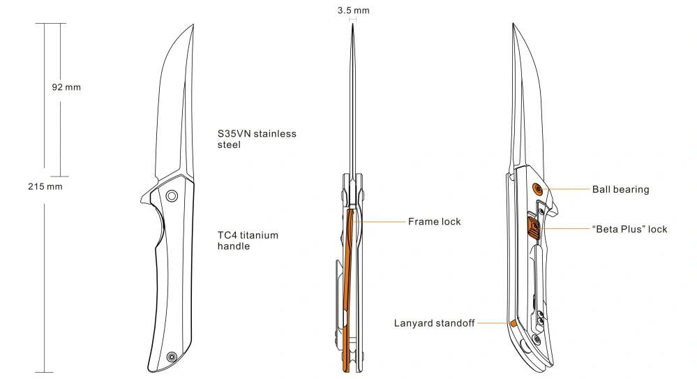 Nůž Ruike Hussar M121-TZ