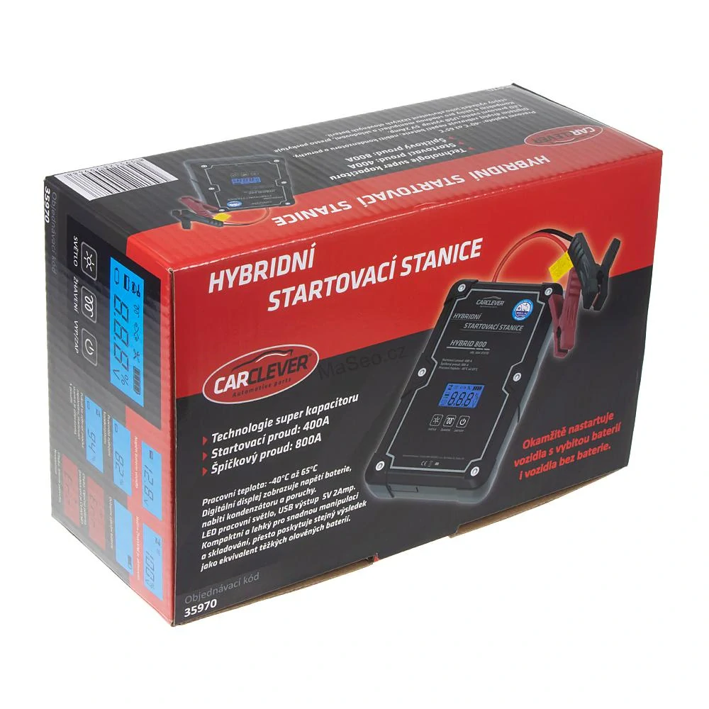 Jumpstart - hybridní startovací stanice CARCLEVER 400Amp