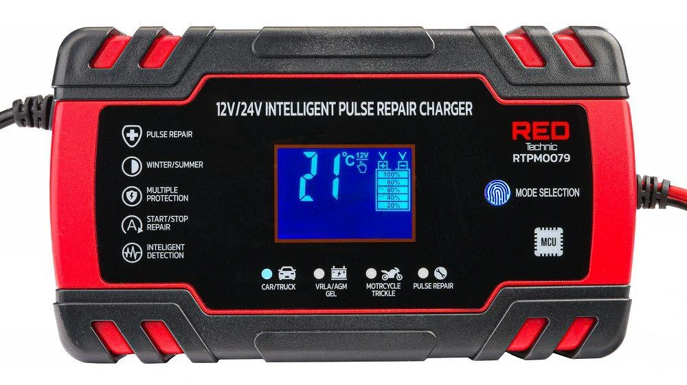 Nabíječka baterií s mikroprocesorem 12V/24V 8A RTPM0079