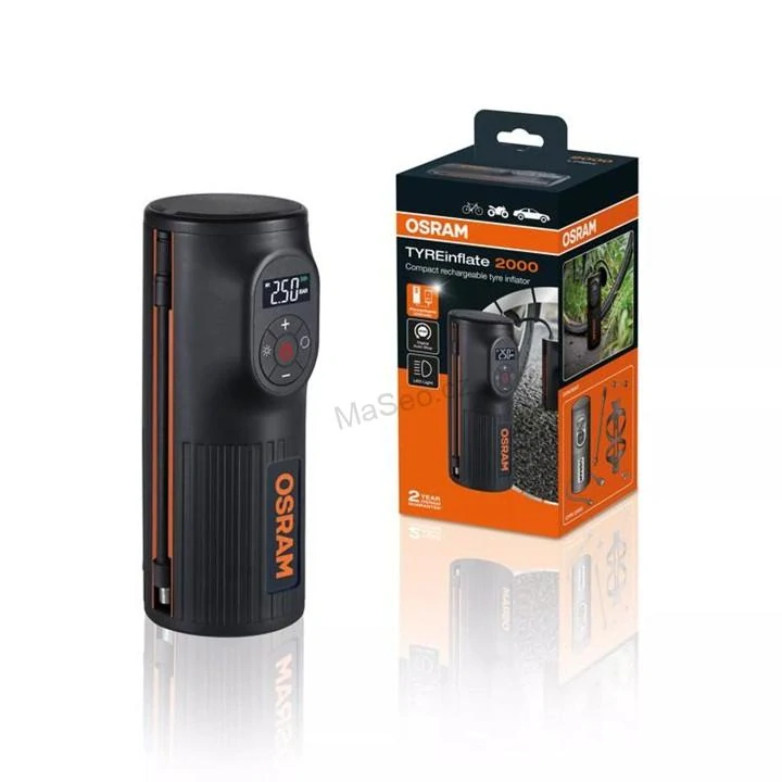 OSRAM Kompaktní akumulátorový automatický digitální pneu kompresor