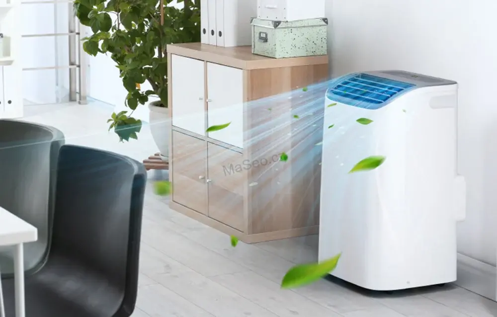 Přenosná klimatizace EUHOMY PAC006 s výkonem 12 000 BTU a funkcí vytápění 4 v 1