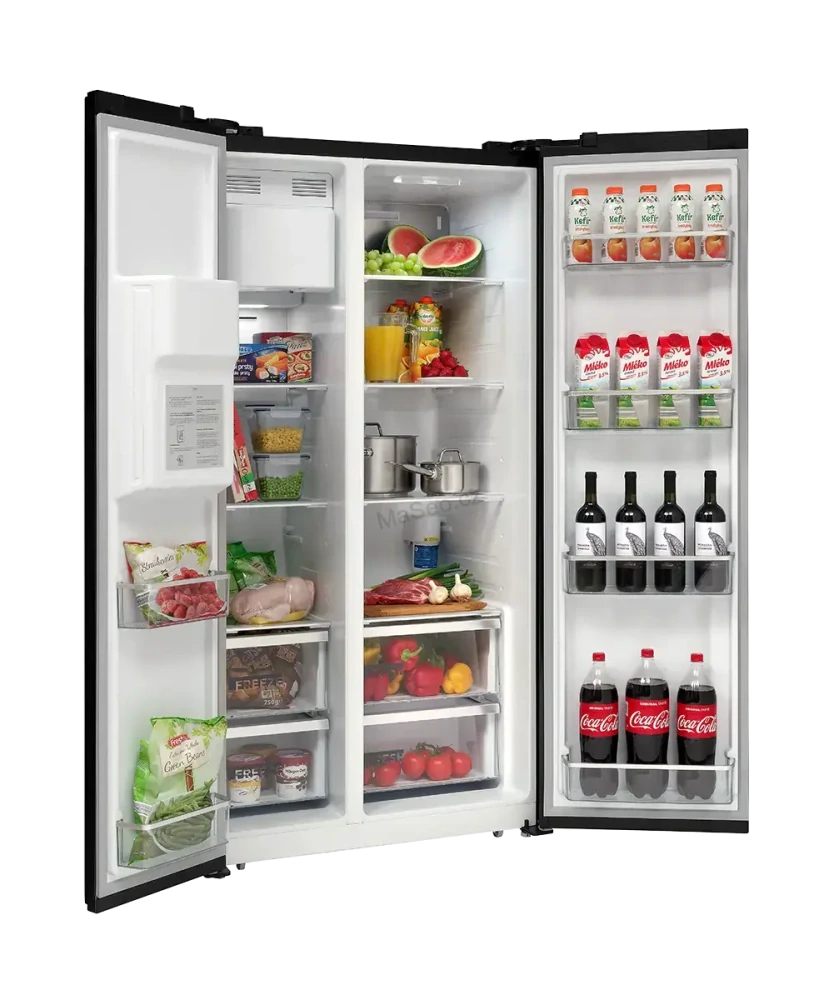 CONCEPT americká lednice s výrobníkem ledu LA7691bc BLACK