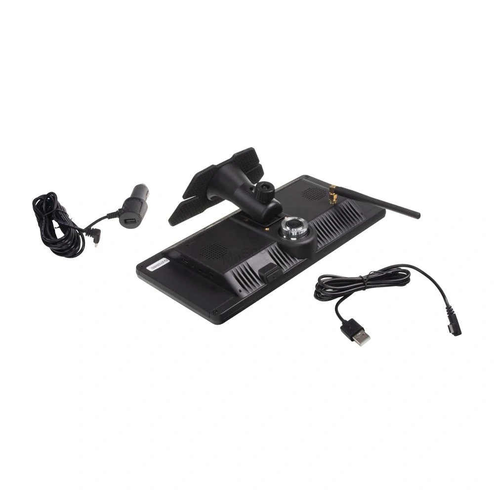 SET bezdrátový digitální kamerový systém + 2 senzory v SPZ se solárním napájením a monitorem 10,36"