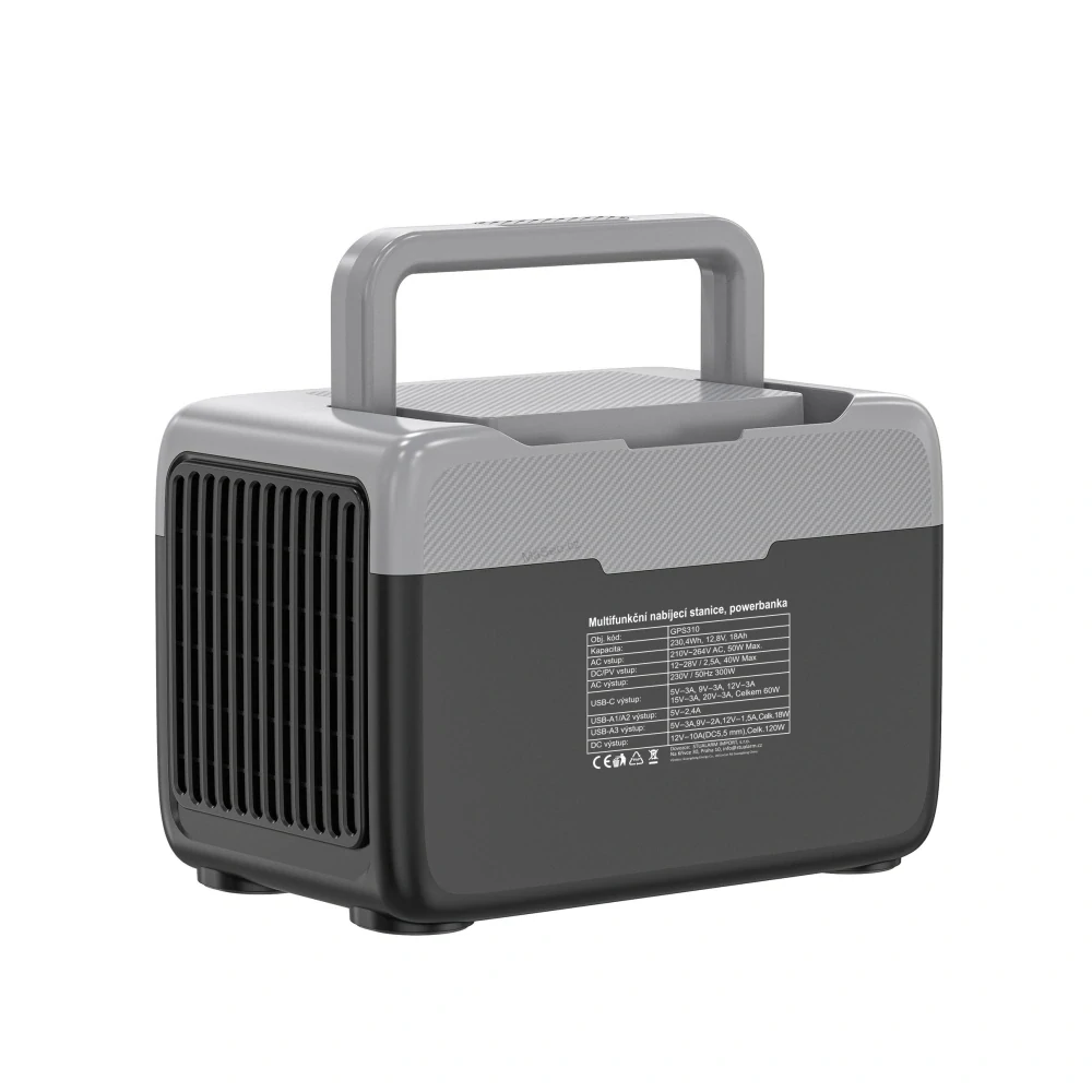 Nabíjecí stanice CARCLEVER - powerbanka, 230,4 Wh, AC-300W