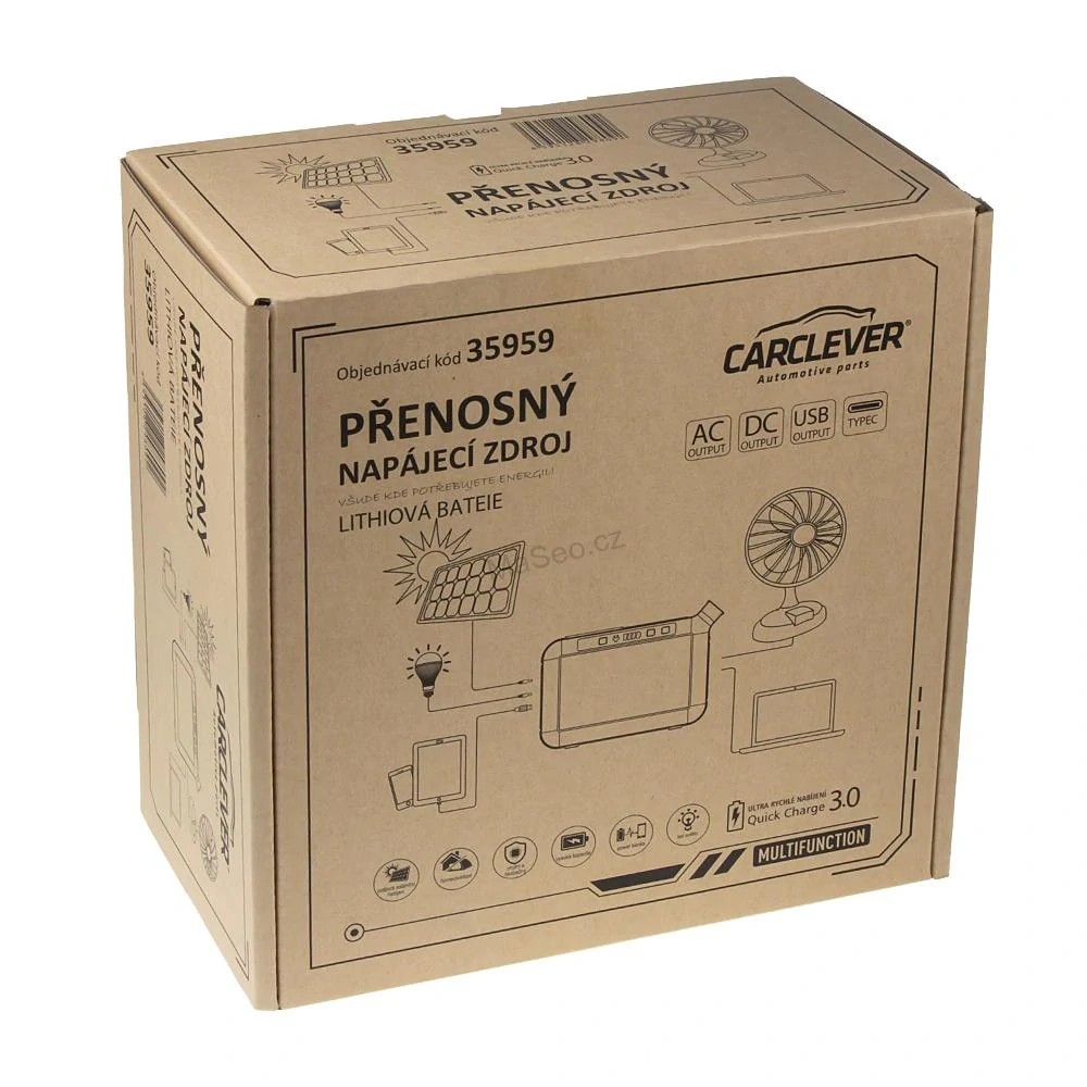 Multifunkční nabíjecí stanice - powerbanka, Li-Ion 24.000mAh / 88,8Wh, AC-80W