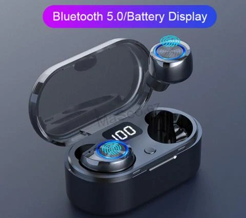 Bezdrátová sluchátka TW80 TWS Bluetooth 5.0 White (Android, iOS)