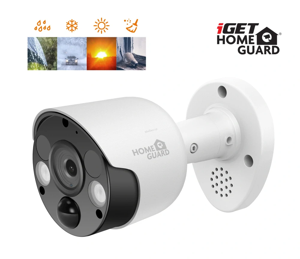 iGET HOMEGUARD HGNVK164908 - Ultra HD 4K systém s PoE napájením, 16-kanálové NVR + 8x HGNVK936CAM 4K kamera