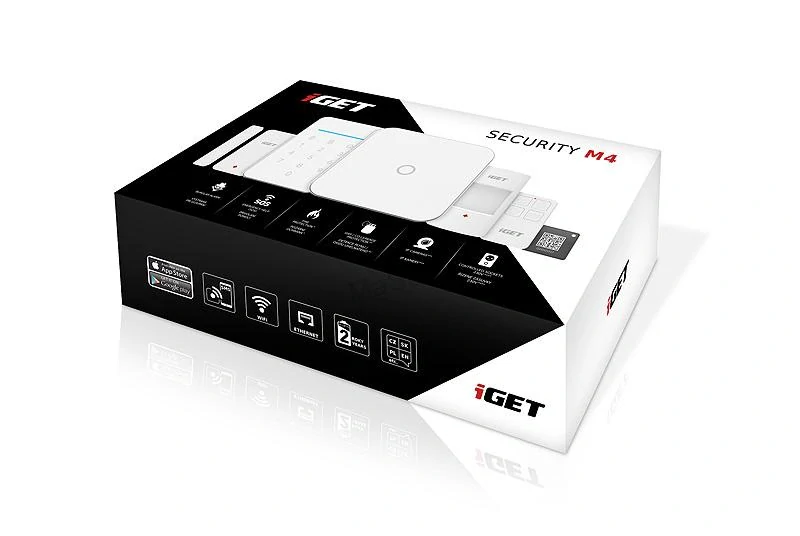 iGET SECURITY M5-4G Premium - Inteligentní zabezpečovací systém 4G LTE/WiFi/Ethernet/GSM, set