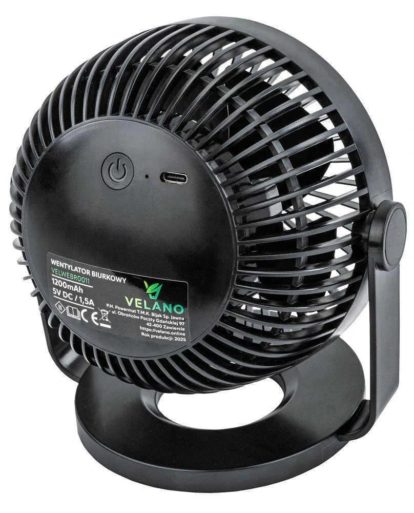 Stolní ventilátor Velano VELWEBS0011