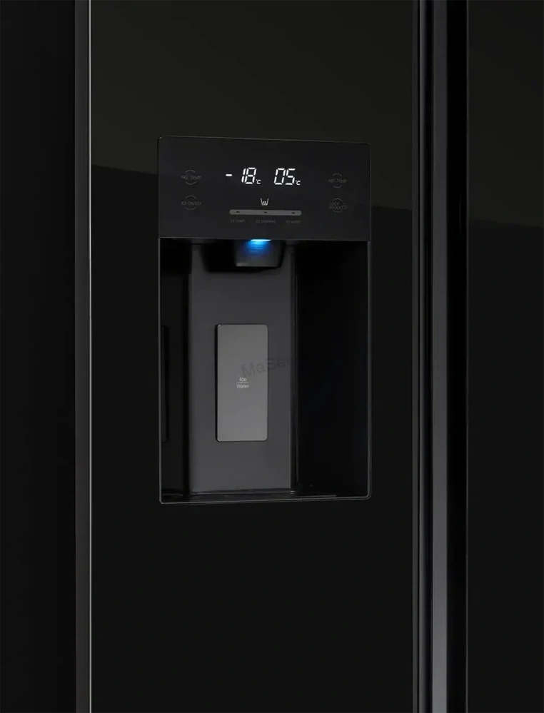 CONCEPT americká lednice s výrobníkem ledu LA7691bc BLACK